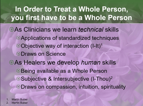 Be a Whole Person slide