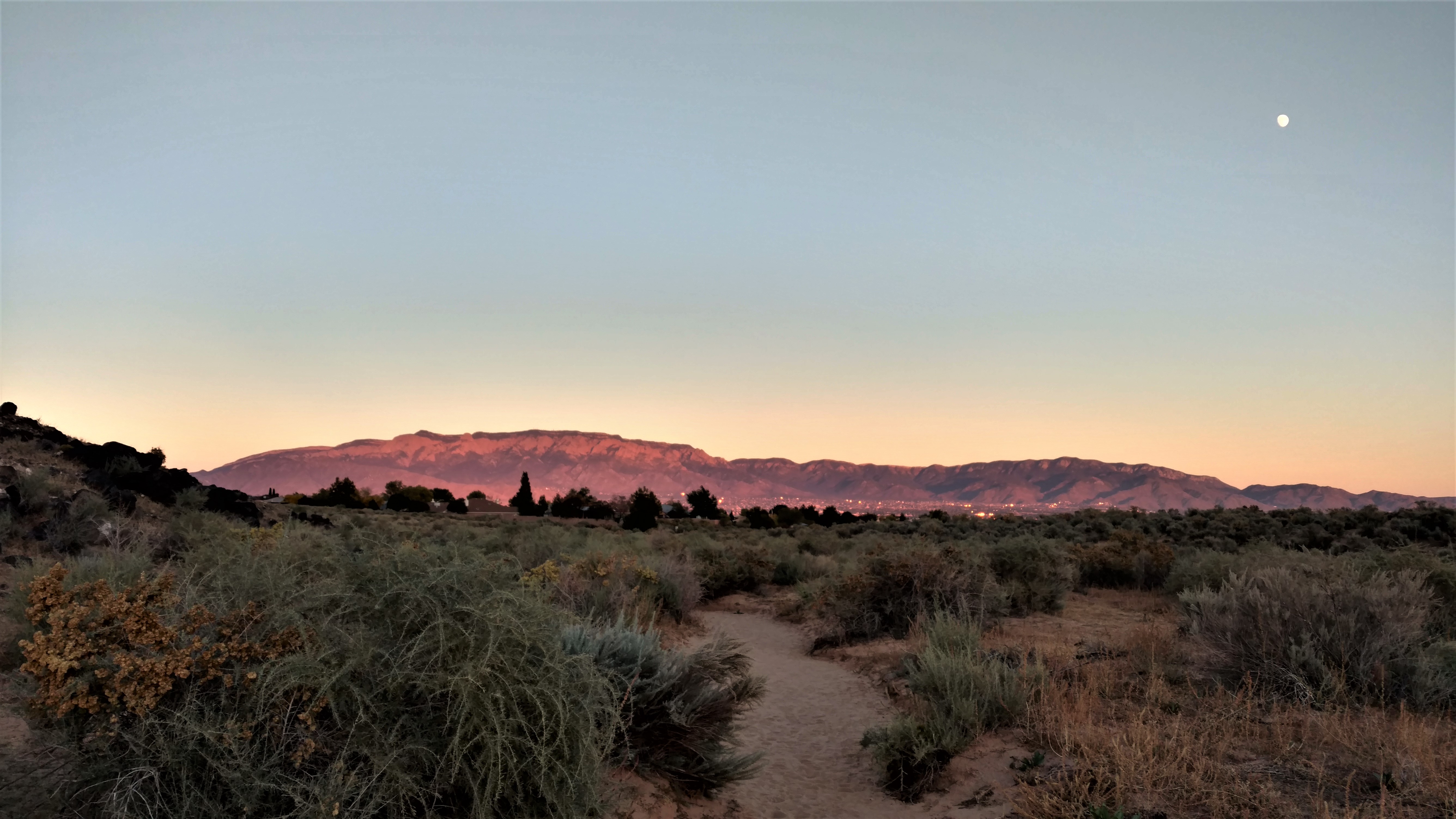 Sandia from Petroglyphs Sunset